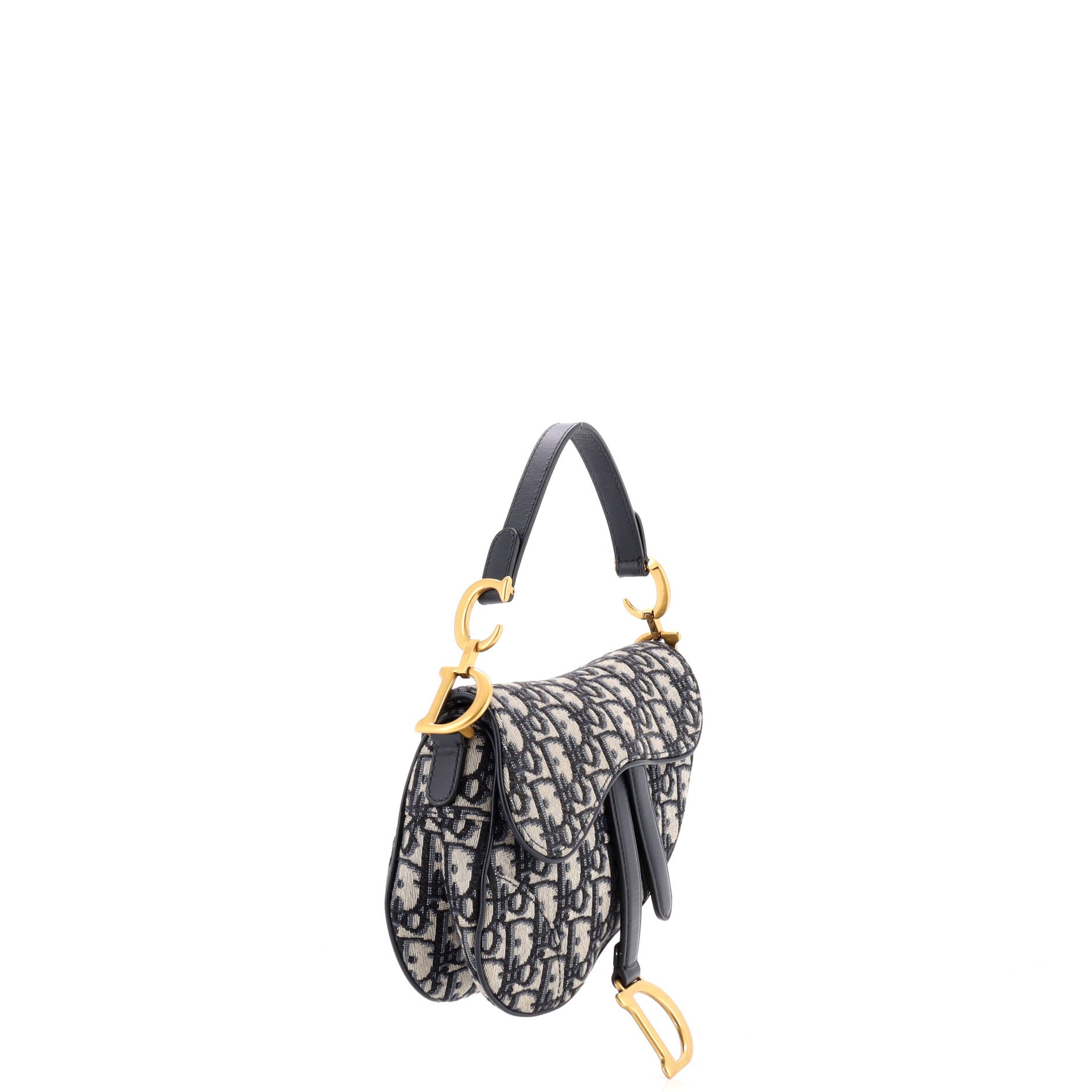 Saddle Handbag Oblique Canvas Mini