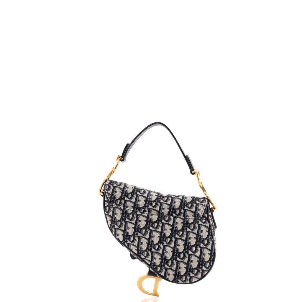 Saddle Handbag Oblique Canvas Mini