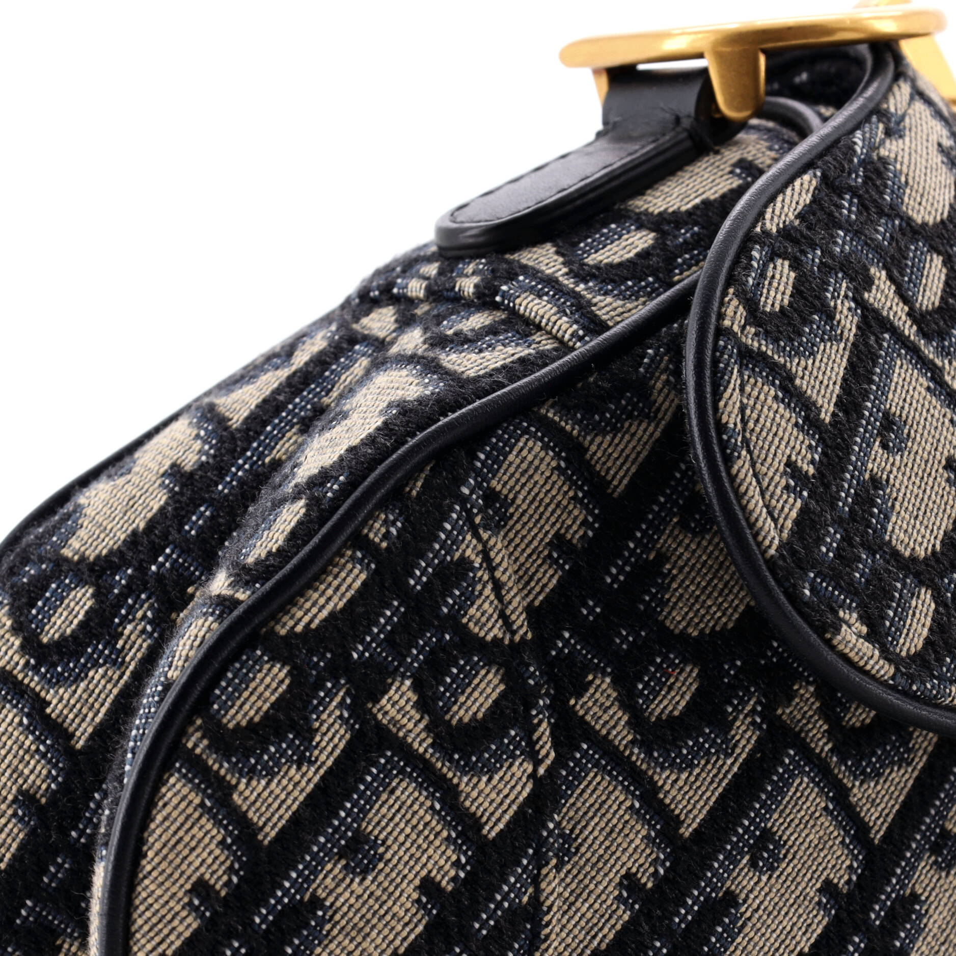 Saddle Handbag Oblique Canvas Mini