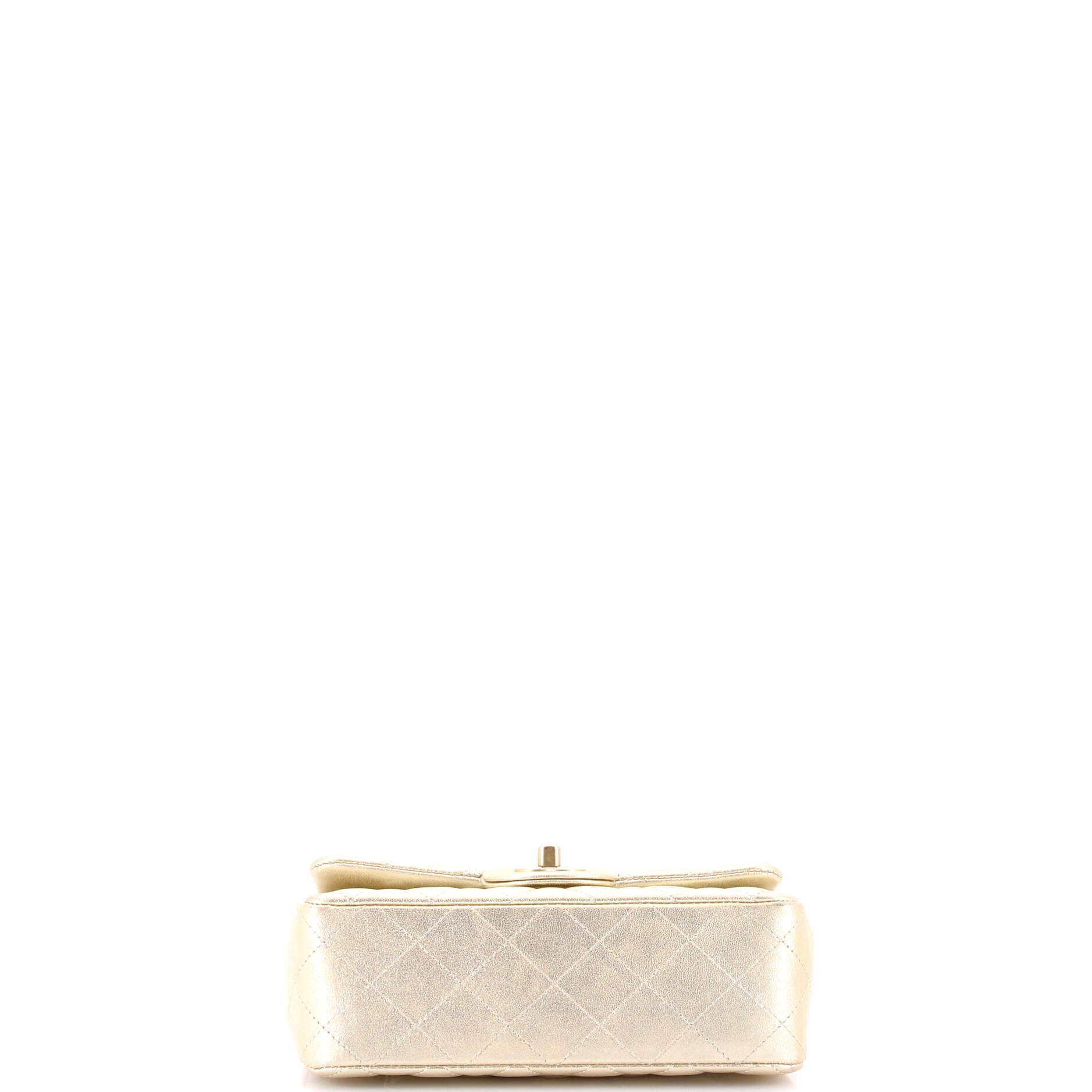 Classic Single Flap Bag Quilted Metallic Lambskin Mini