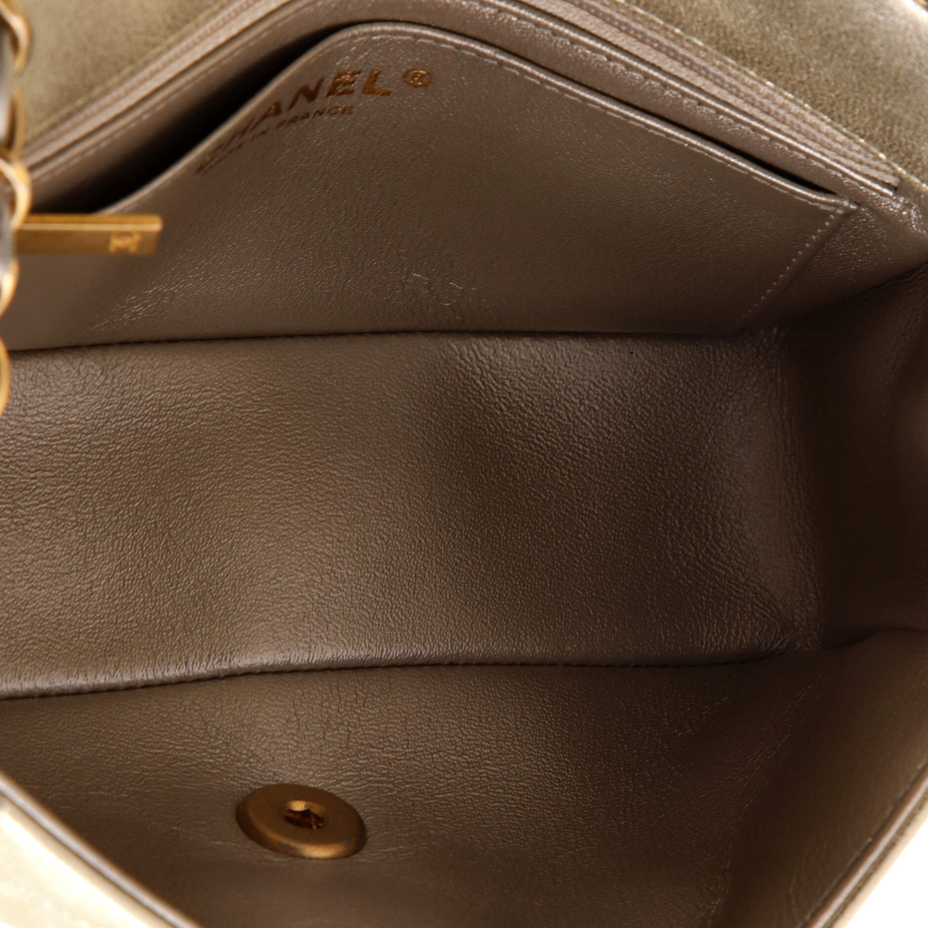 Classic Single Flap Bag Quilted Metallic Lambskin Mini