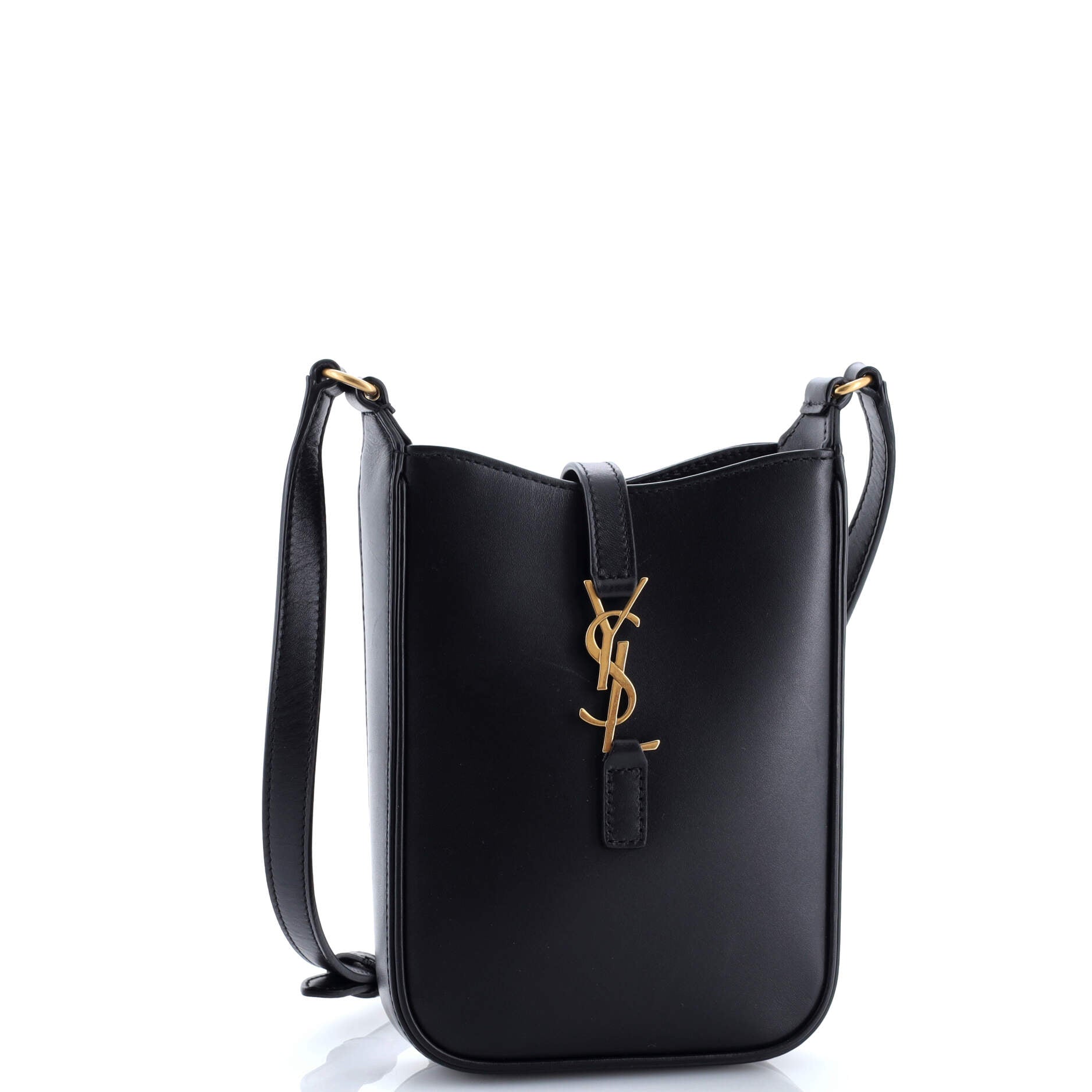 Le 5 a 7 Vertical Shoulder Bag Leather Mini
