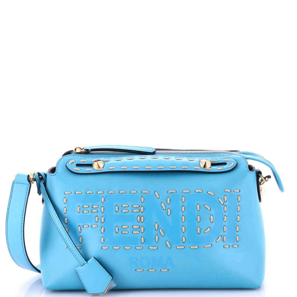 Logo By The Way Satchel Stitched Leather Medium