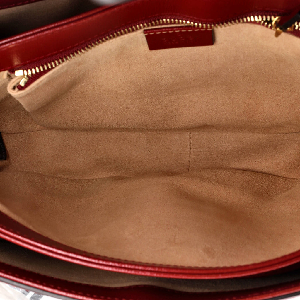 Horsebit 1955 Shoulder Bag GG Coated Canvas with Leather Small