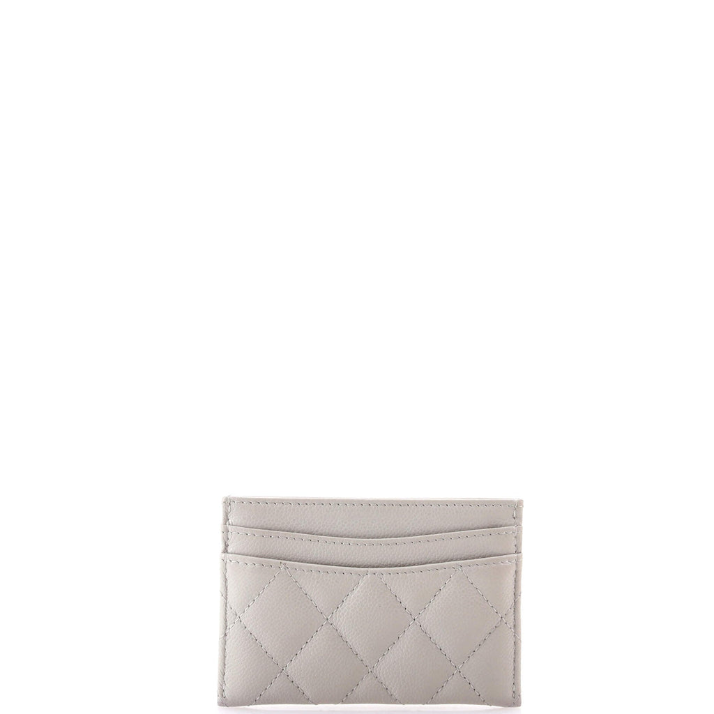 Classic Card Holder Quilted Caviar