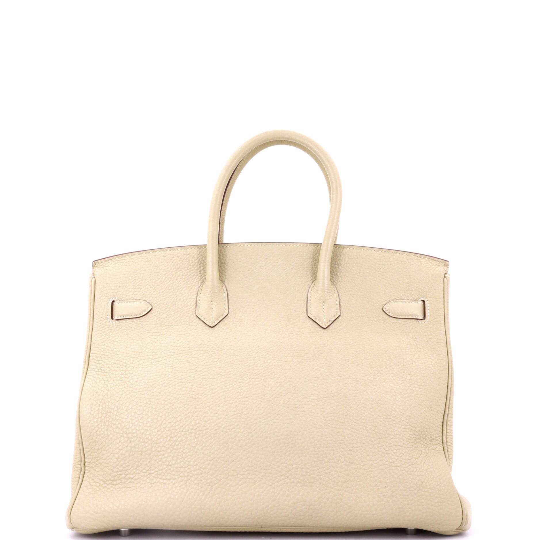 Birkin Handbag Light Clemence with Palladium Hardware 35