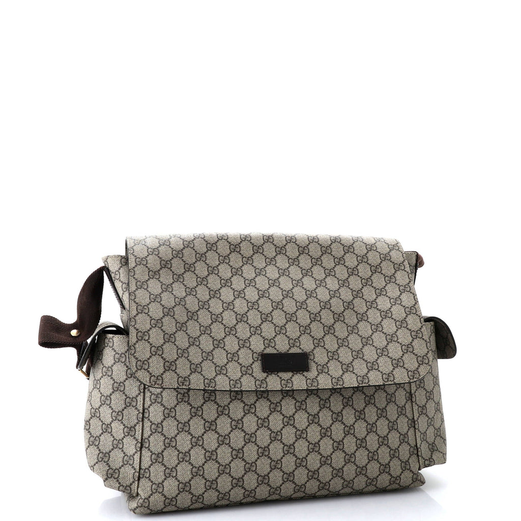 Diaper Bag GG Coated Canvas