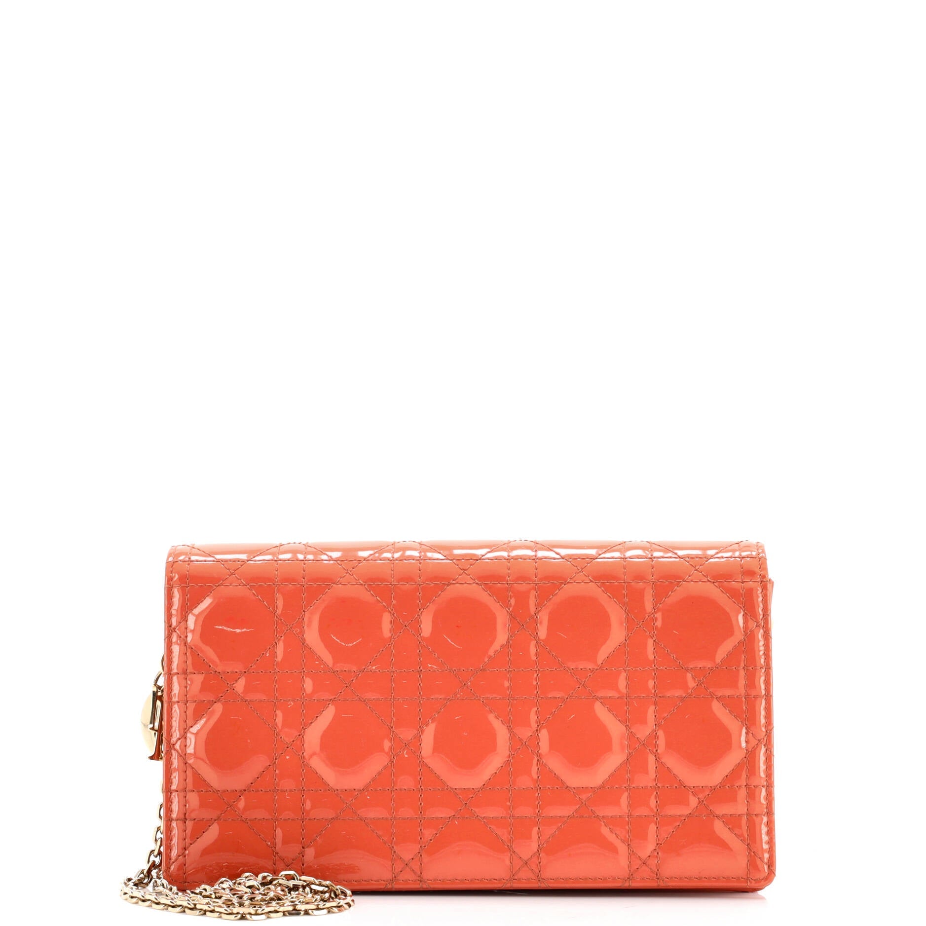 Lady Dior Chain Pouch Cannage Quilt Patent