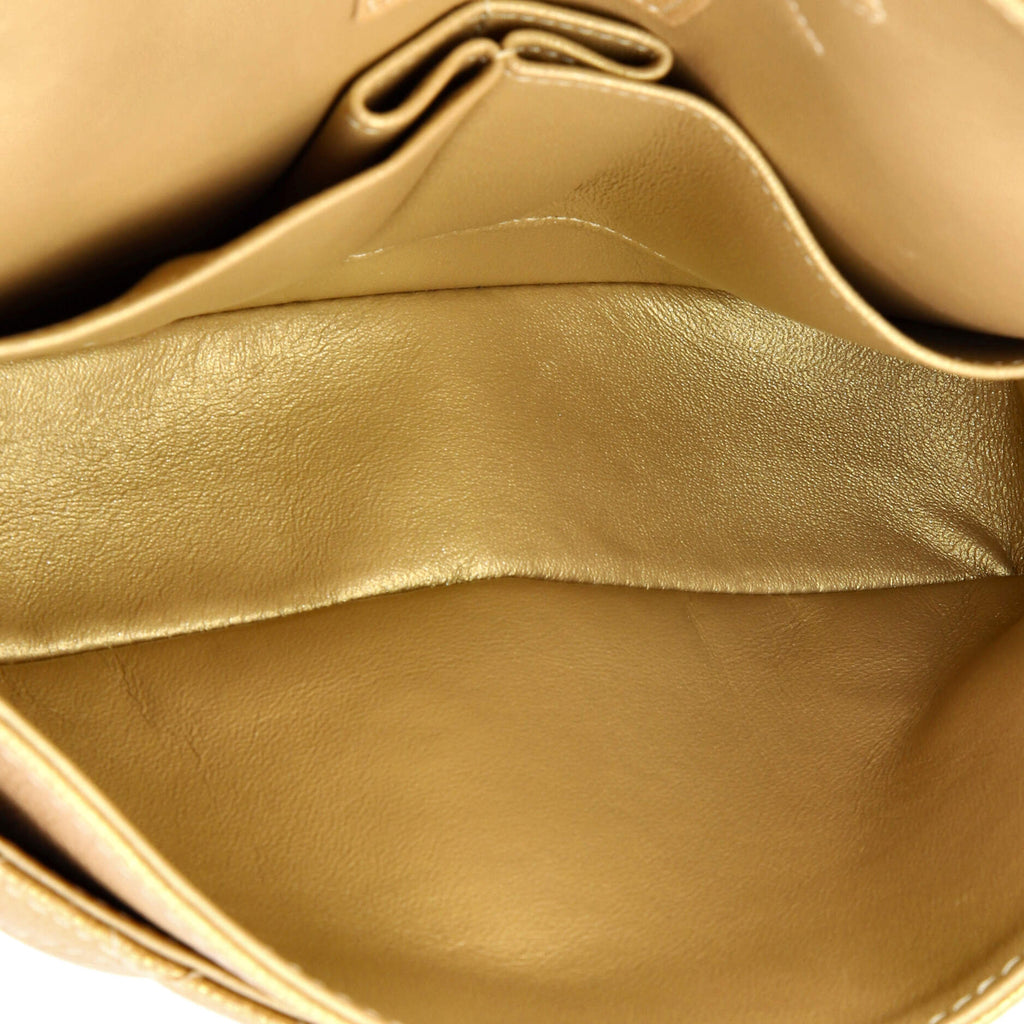 Classic Double Flap Bag Quilted Iridescent Caviar Medium
