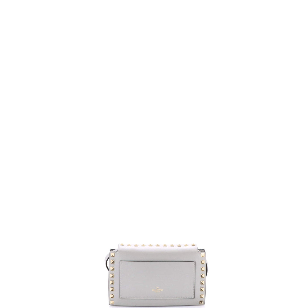 Rockstud Flip Lock Flap Bag Leather Small