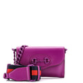 Horsebit 1955 Curved Flap Shoulder Bag Leather Mini