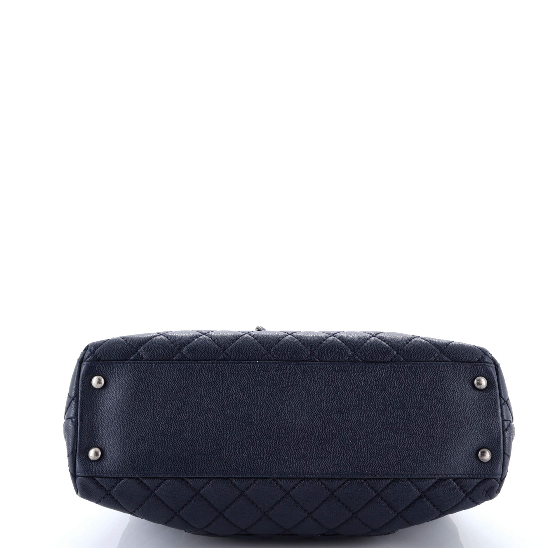 Coco Top Handle Bag Quilted Caviar Medium