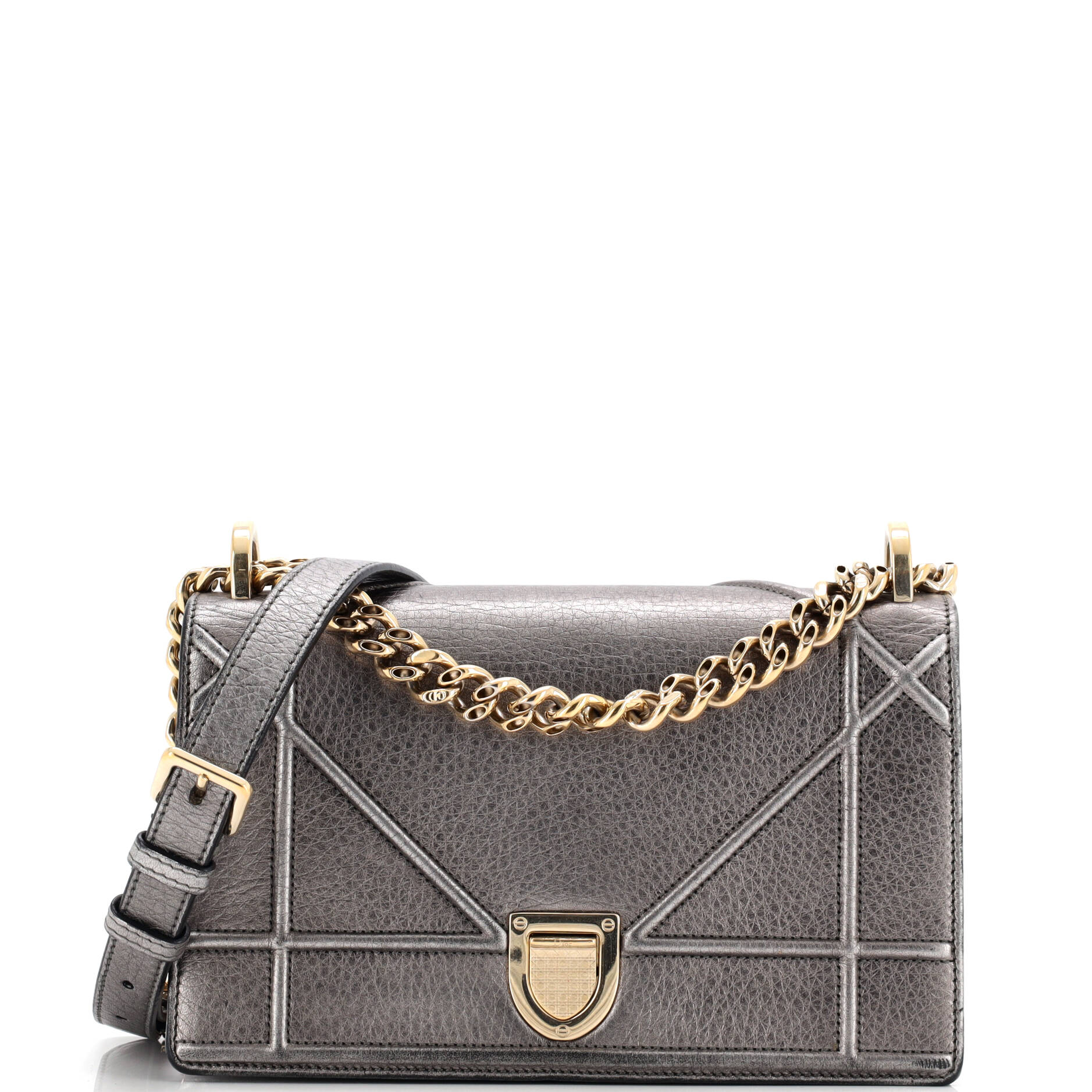 Diorama Wallet on Chain Leather