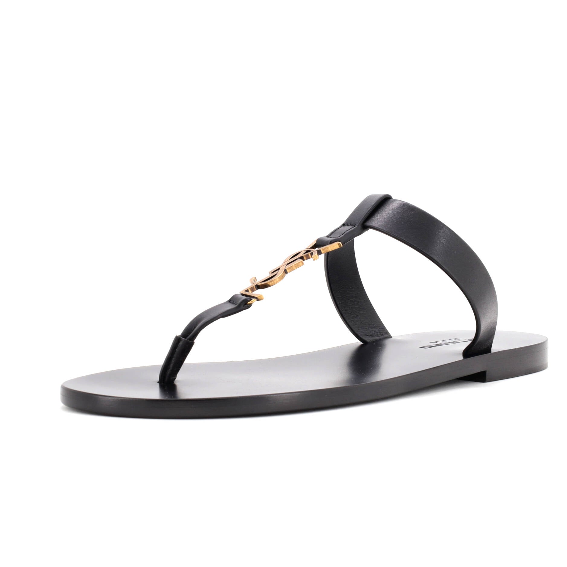 Men's Cassandra Thong Flat Sandals Leather