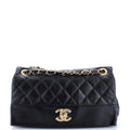 Soft Elegance Flap Bag Quilted Distressed Calfskin Medium