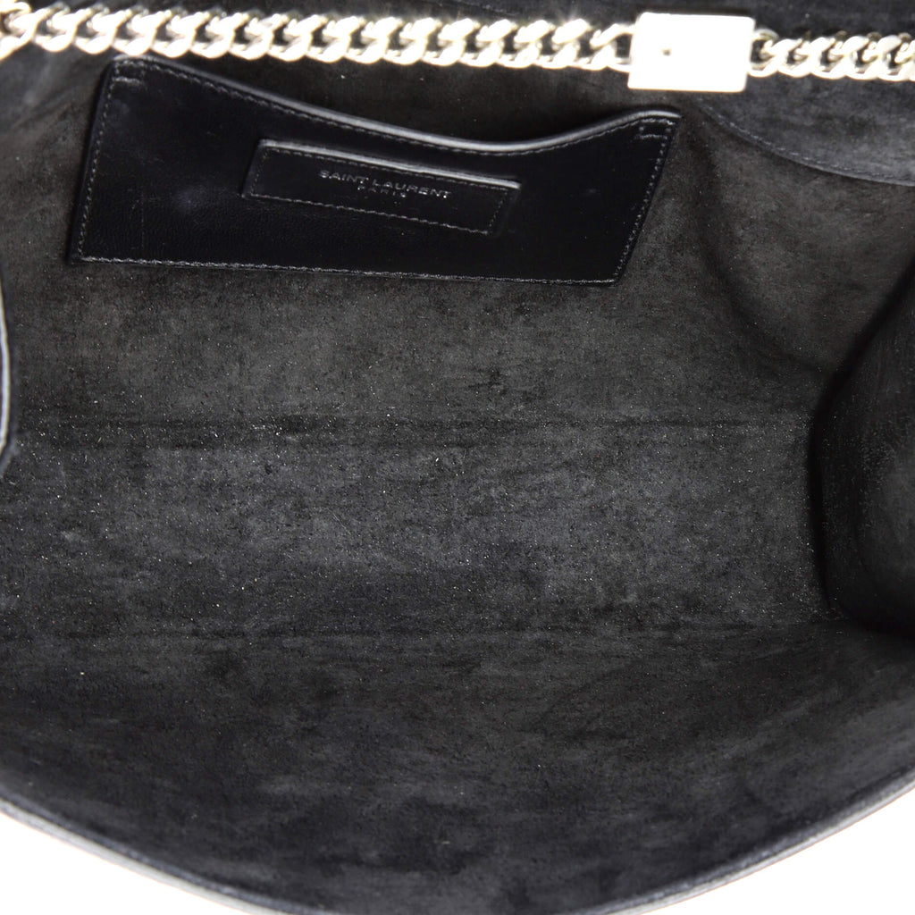 Classic Monogram Tassel Crossbody Bag Crocodile Embossed Leather Medium