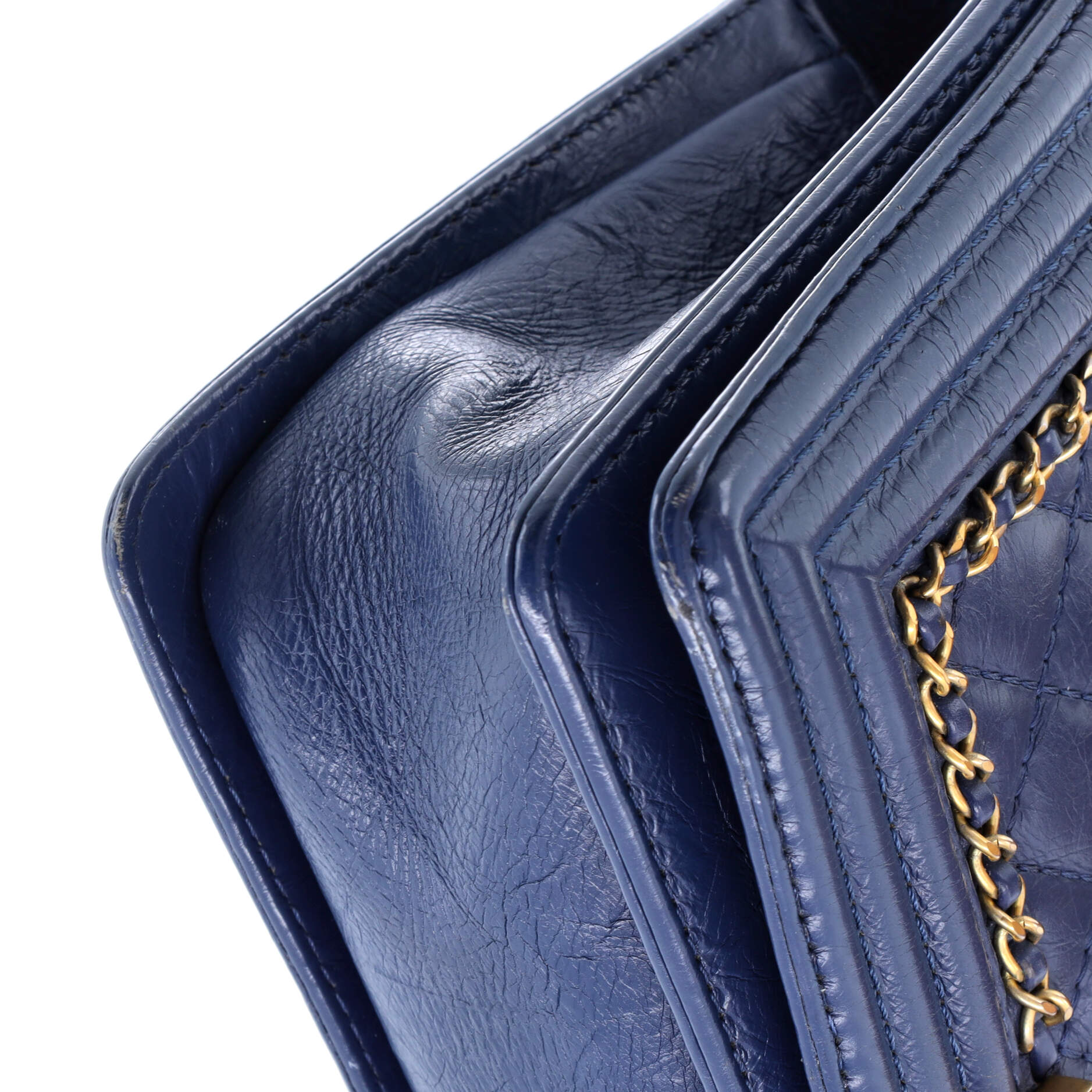Jacket Boy Flap Bag Quilted Aged Calfskin Old Medium