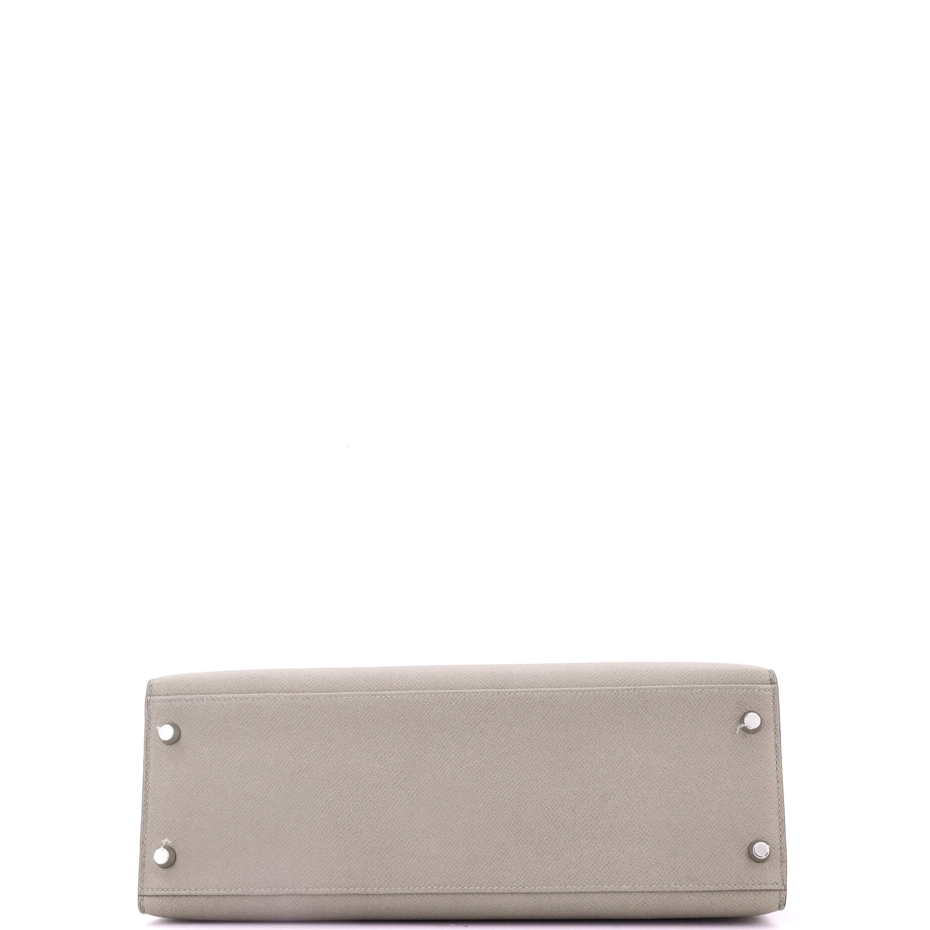 Kelly Handbag Grey Epsom with Palladium Hardware 32