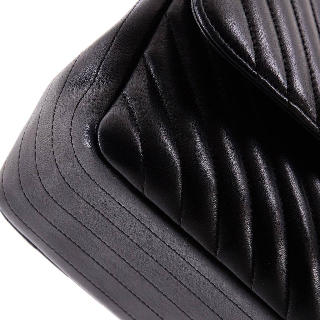 Classic Double Flap Bag Chevron Lambskin Jumbo