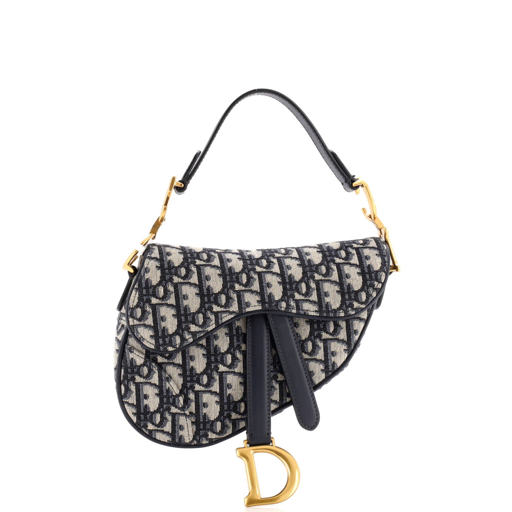 Saddle Handbag Oblique Canvas Mini