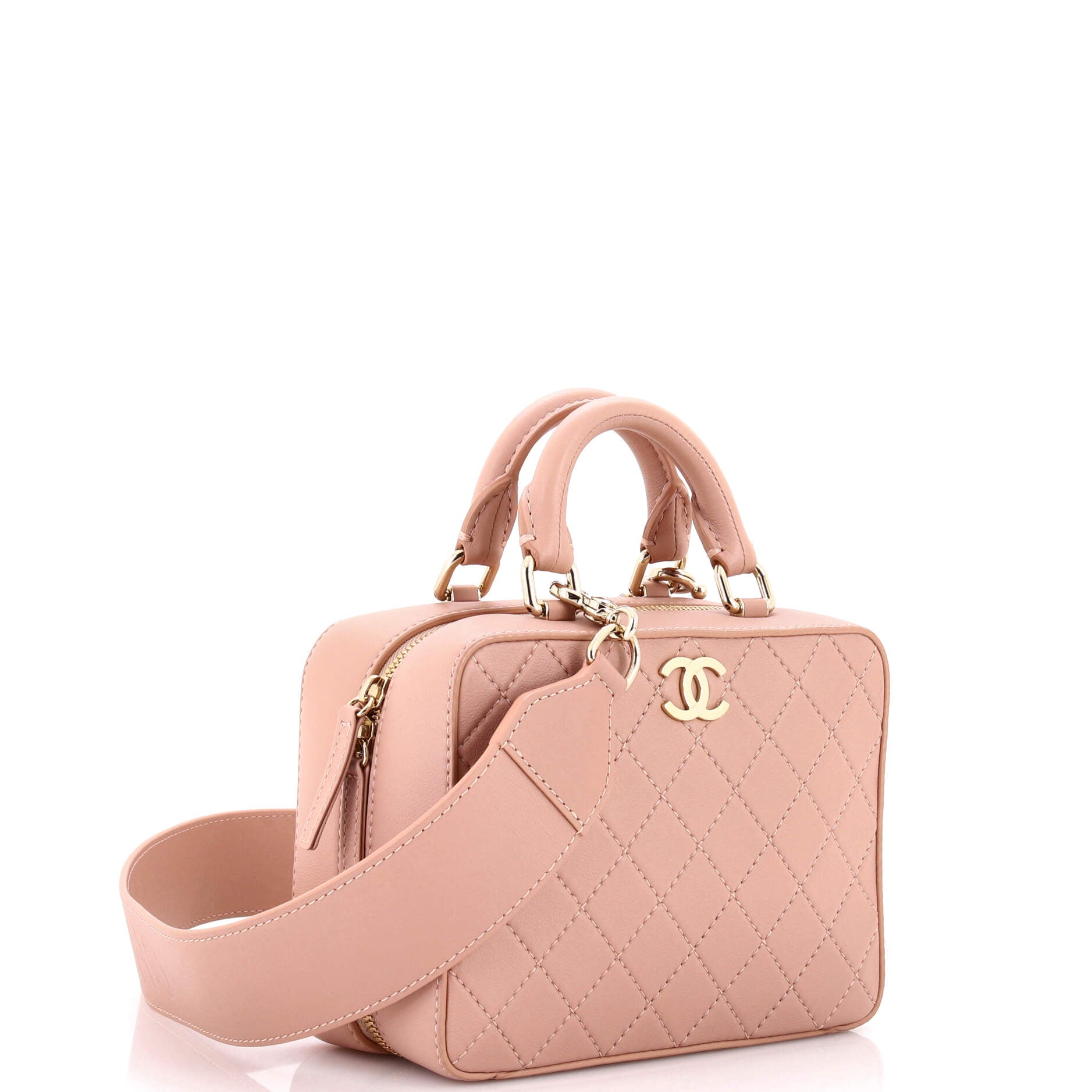Travel Kit Vanity Case Quilted Calfskin Small