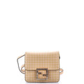 Fab Shoulder Bag Printed Leather with Crystal Detail