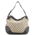 Charlotte Zip Hobo GG Canvas with Leather Medium
