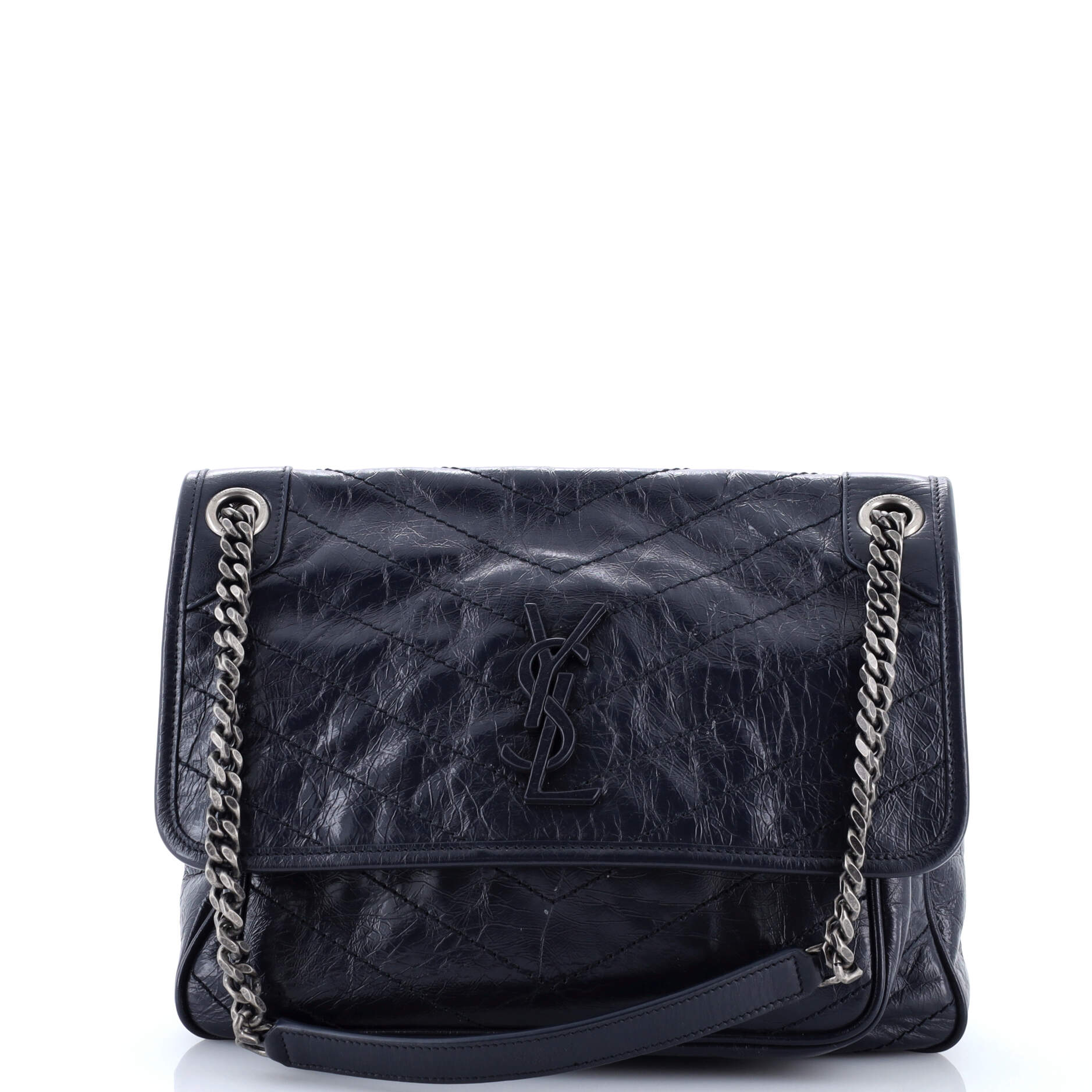 Niki Chain Flap Bag Matelasse Chevron Leather Medium