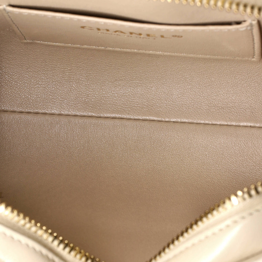 Medal Envelope Flap Bag Chevron Calfskin Small