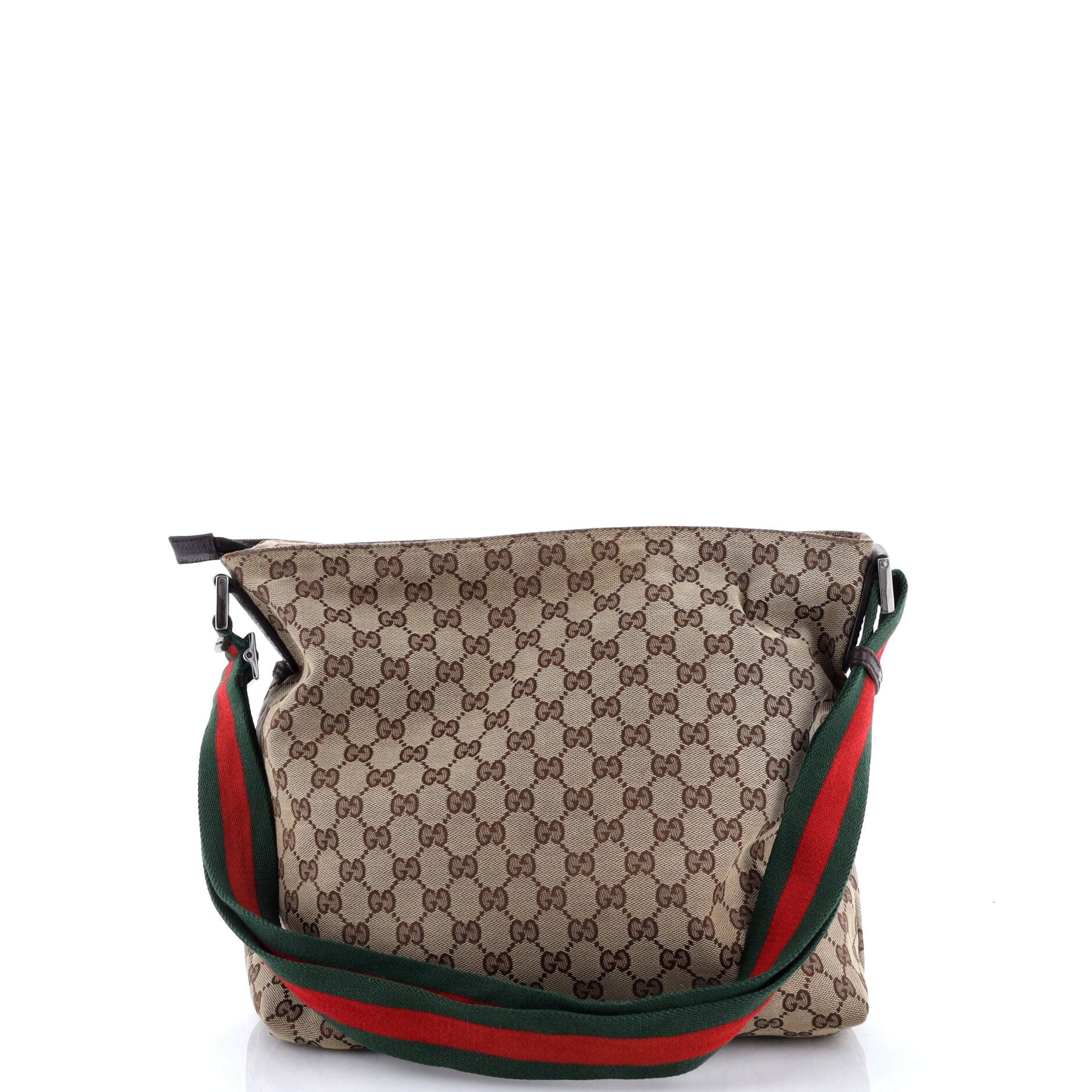Front Pocket Web Messenger GG Canvas Medium