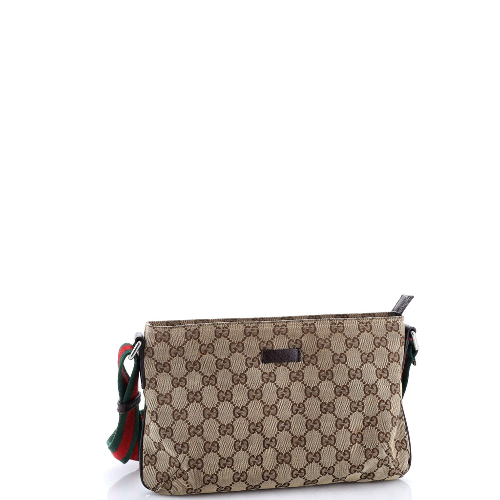 Web Strap Messenger Bag GG Canvas Small