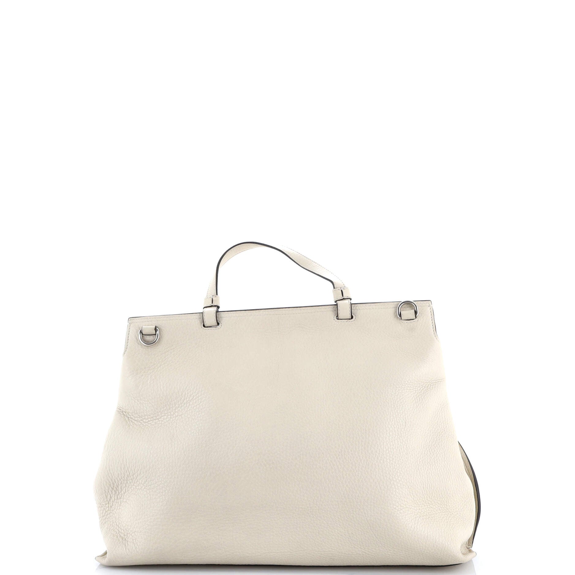 Bamboo Daily Top Handle Bag Leather Large