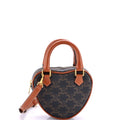 Heart Bag Triomphe Coated Canvas Medium
