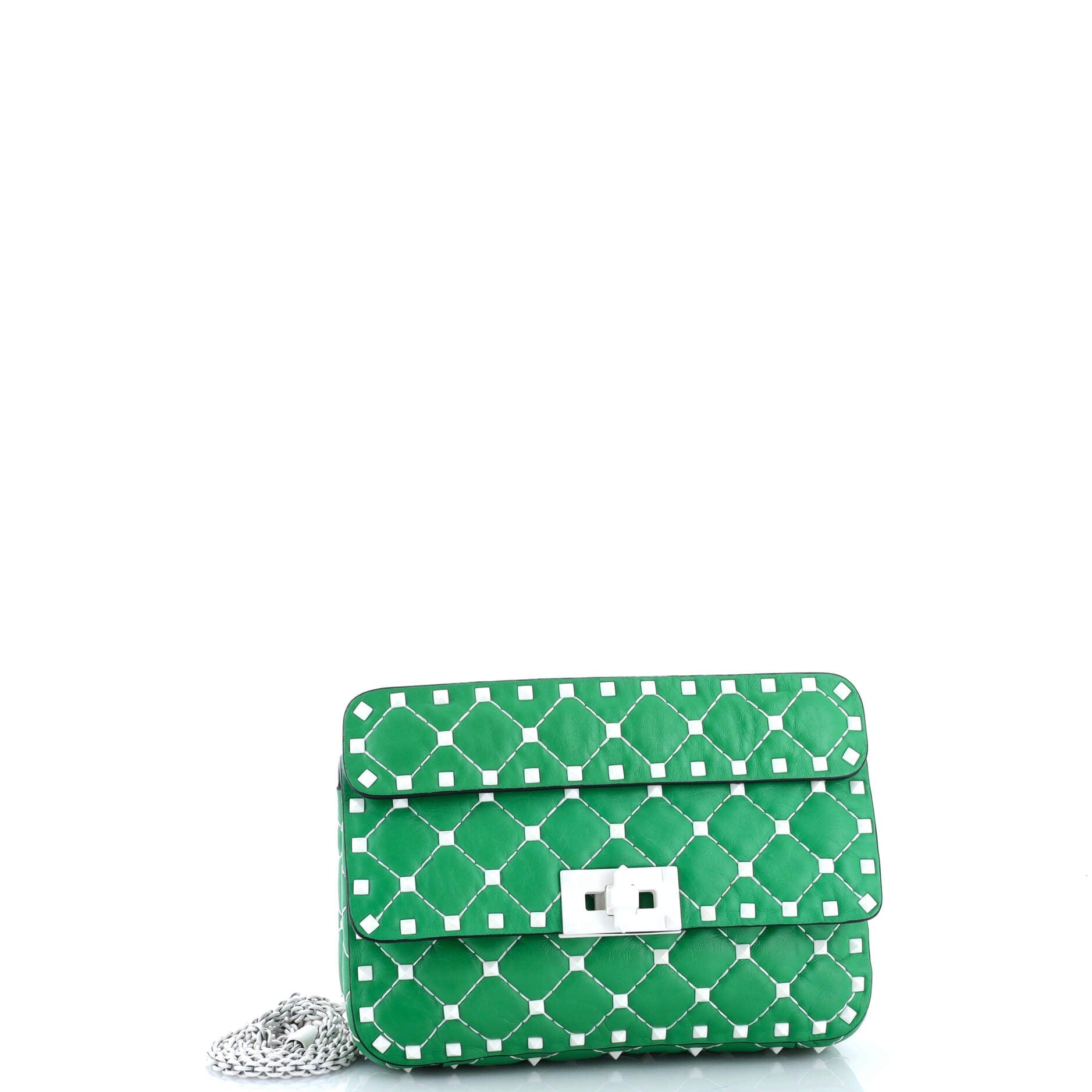 Free Rockstud Spike Flap Bag Quilted Leather Small