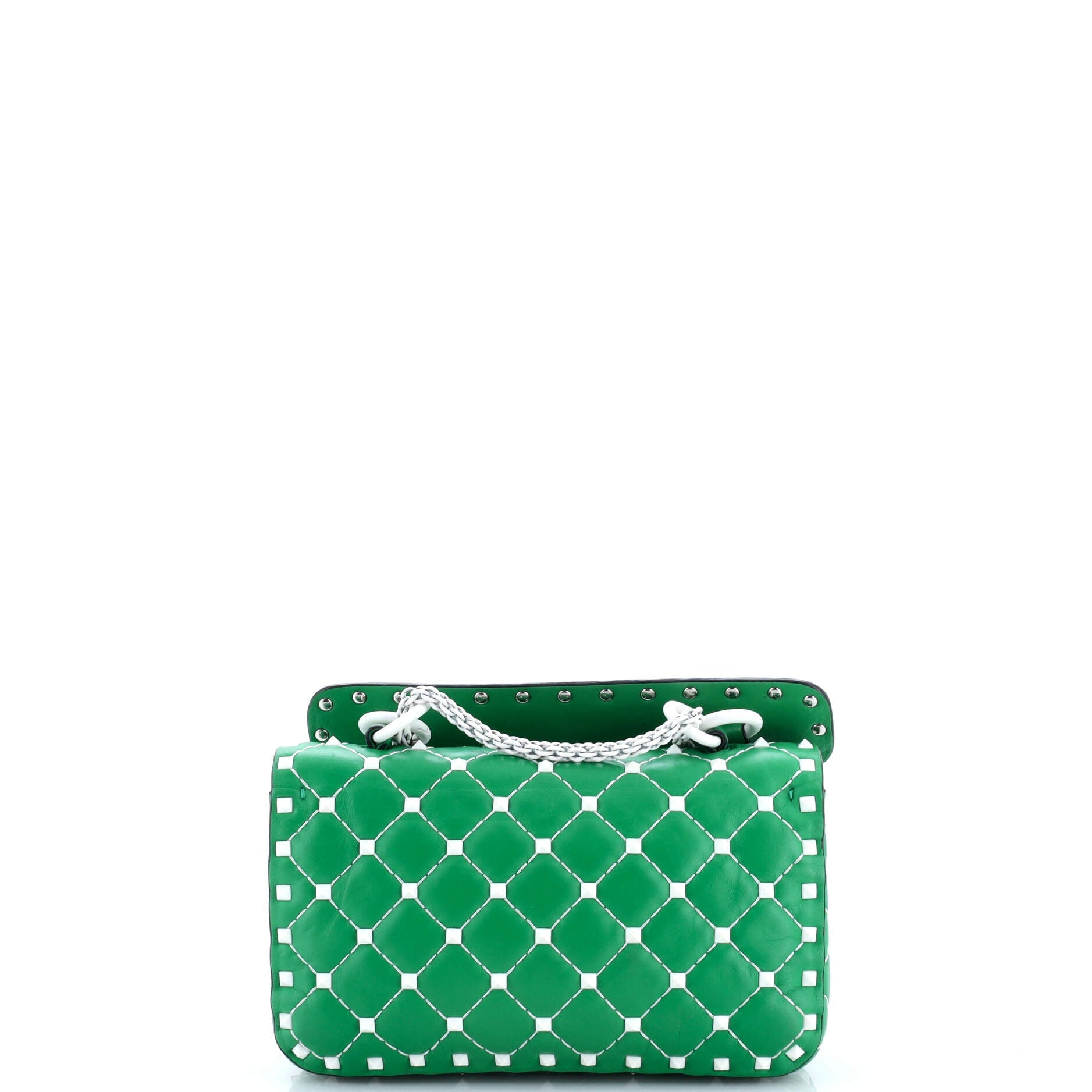 Free Rockstud Spike Flap Bag Quilted Leather Small
