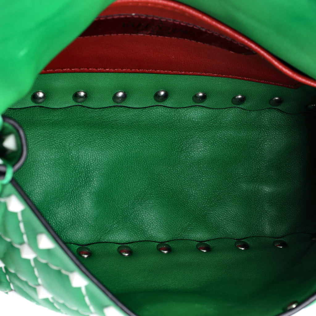 Free Rockstud Spike Flap Bag Quilted Leather Small