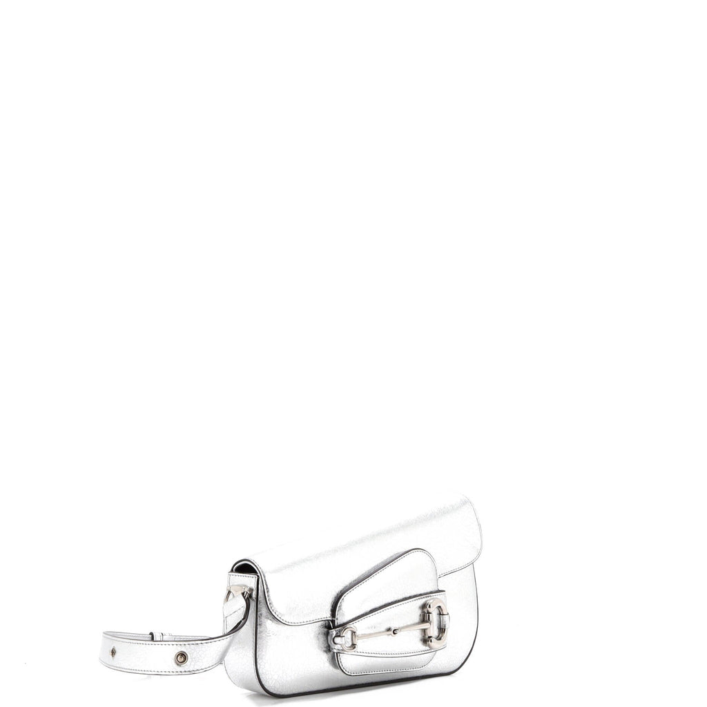 Horsebit 1955 Asymmetric Shoulder Bag Leather Small