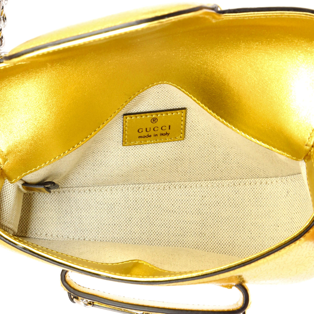 Horsebit 1955 Asymmetric Shoulder Bag Leather Mini
