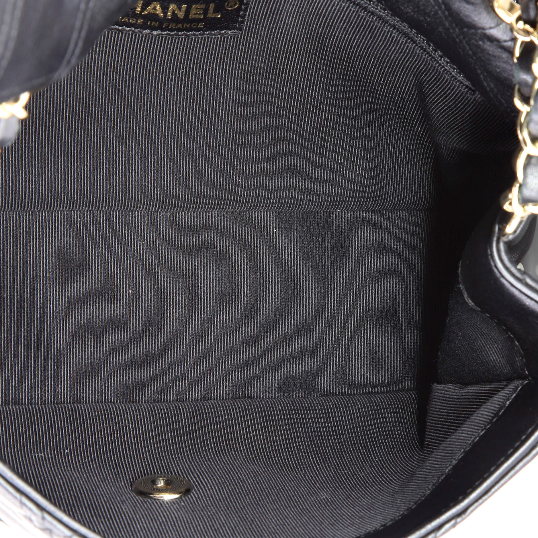 CC Flap Bag Pearl Studded Quilted Lambskin Medium