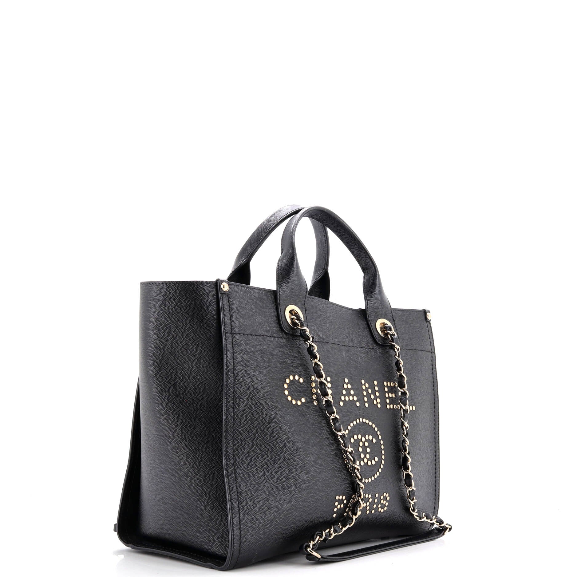 Deauville Tote Studded Caviar Small