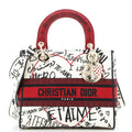 Lady D-Lite Bag Embroidered Canvas Medium