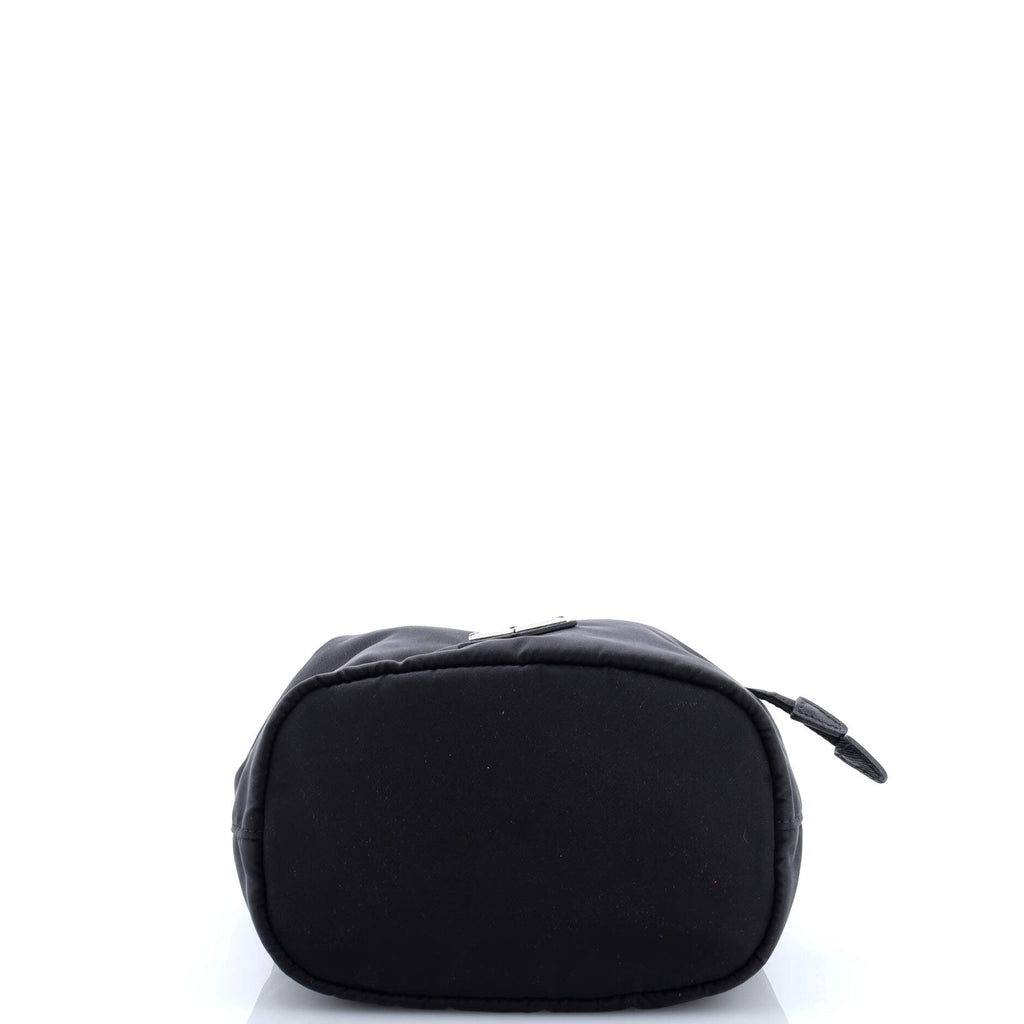 Drawstring Wristlet Bucket Bag Tessuto Small