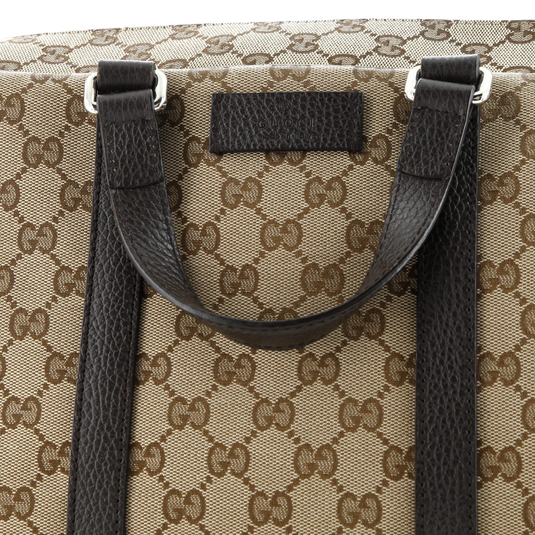 Convertible Briefcase GG Canvas with Leather Medium