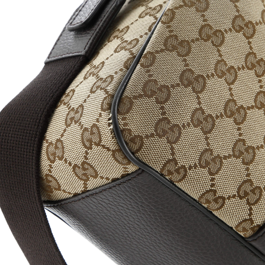 Convertible Briefcase GG Canvas with Leather Medium