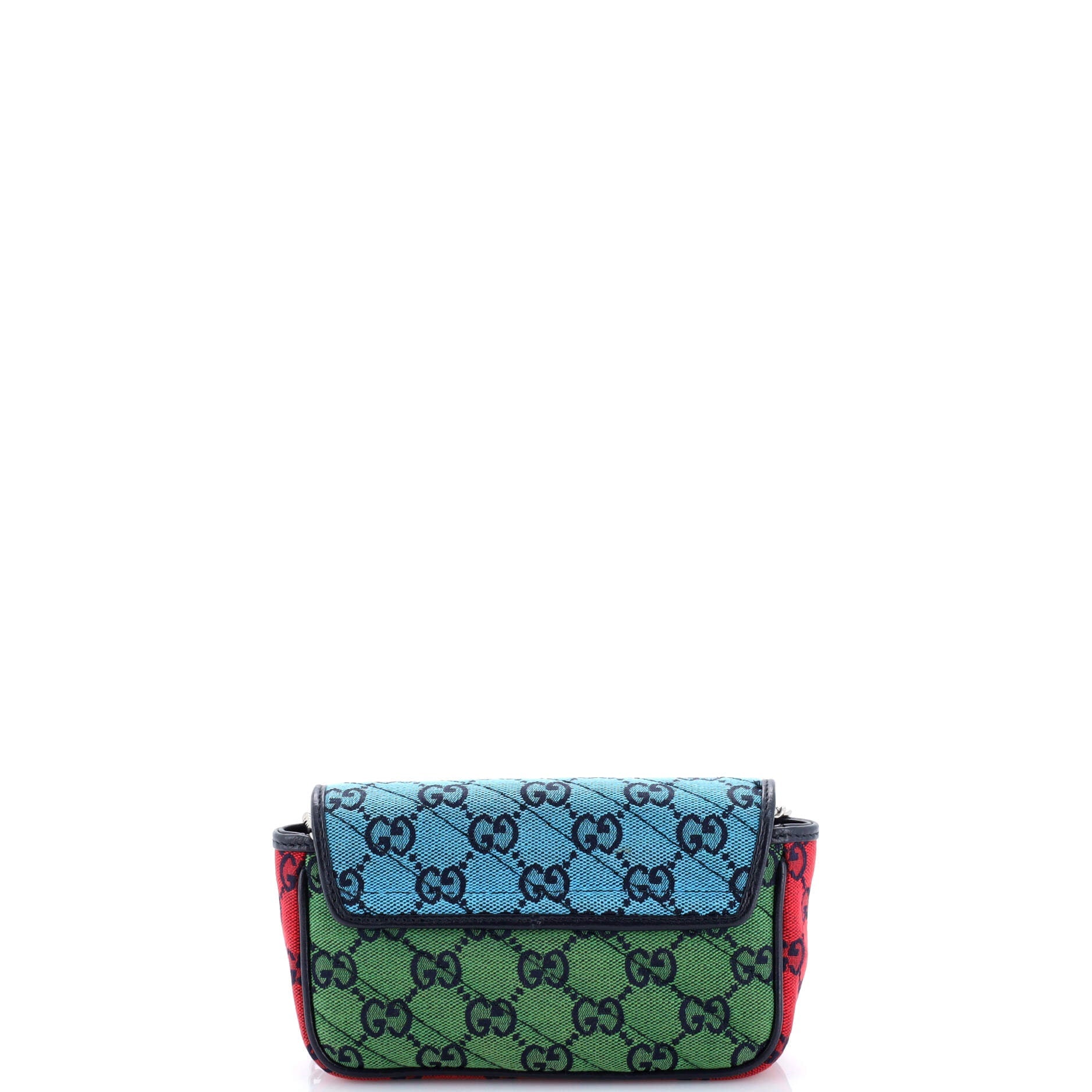 GG Marmont Flap Bag Diagonal Quilted GG Canvas Super Mini