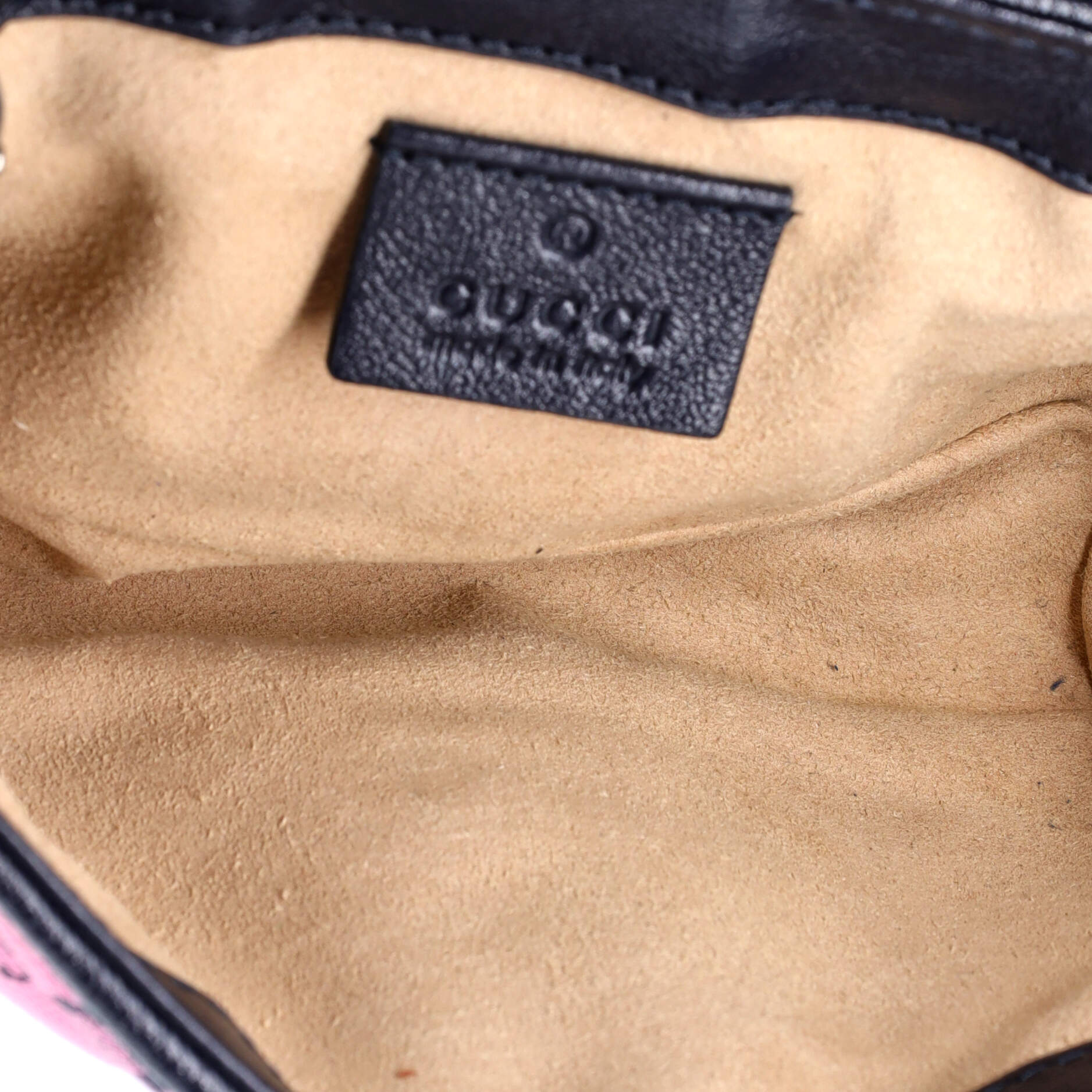 GG Marmont Flap Bag Diagonal Quilted GG Canvas Super Mini