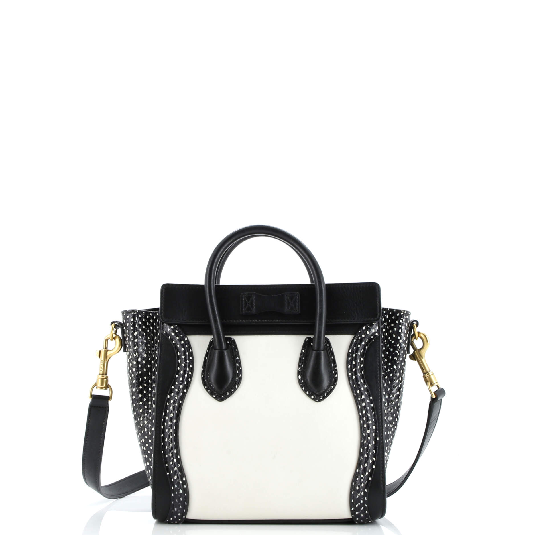 Luggage Bag Leather and Watersnake Nano