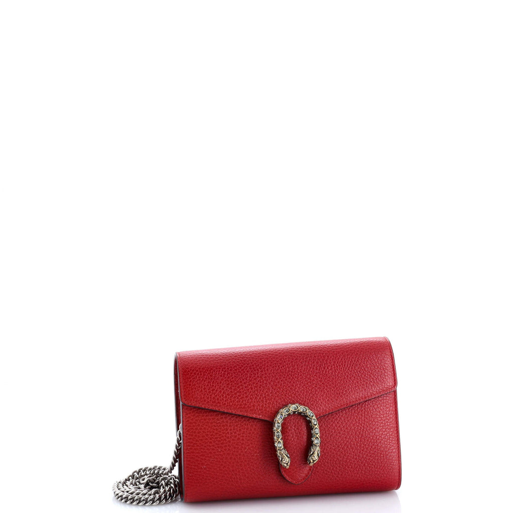 Dionysus Chain Wallet Leather with Embellished Detail Small