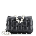 Cassette Chain Crossbody Bag Padded Maxi Intrecciato Leather