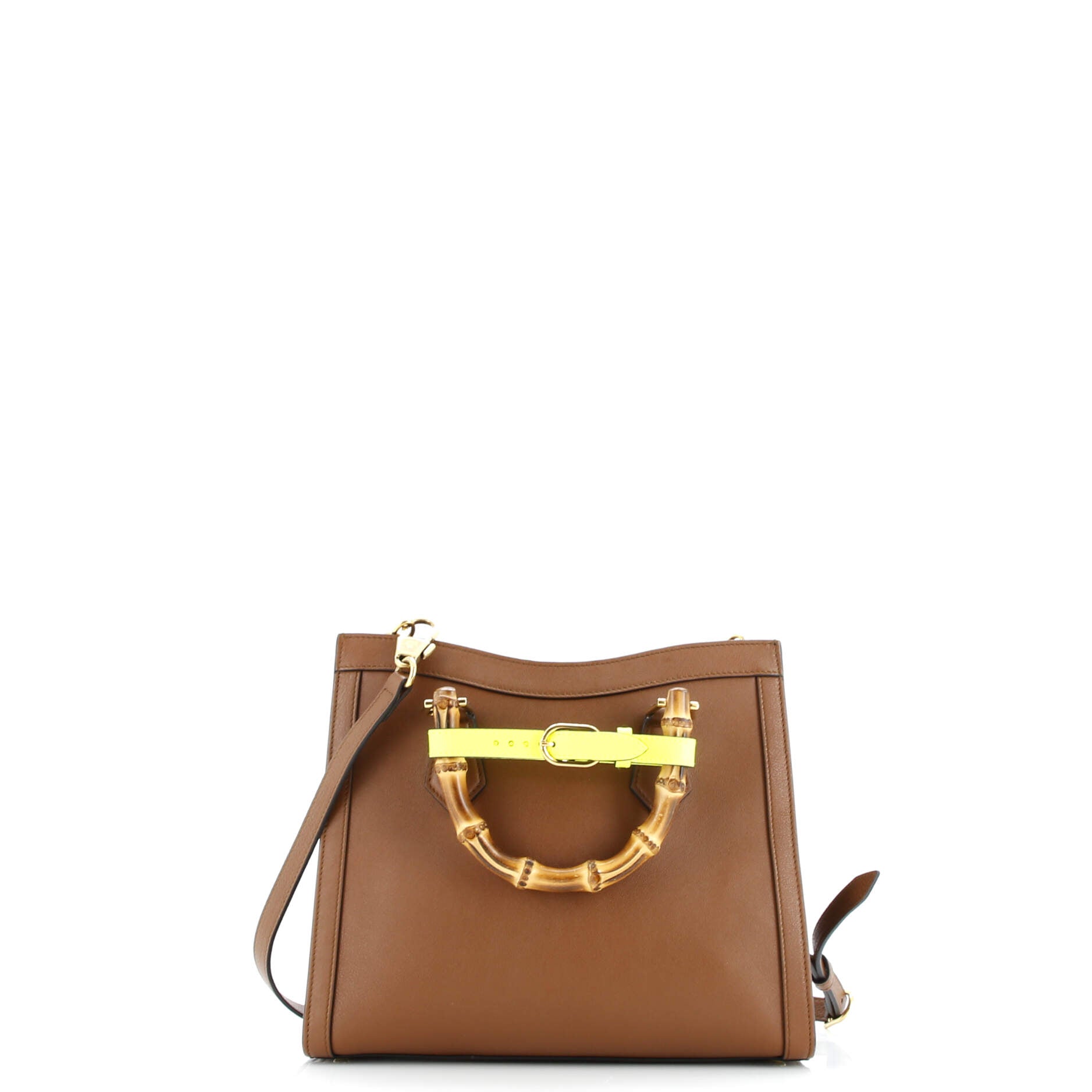 Diana NM Bamboo Handle Tote Leather Small